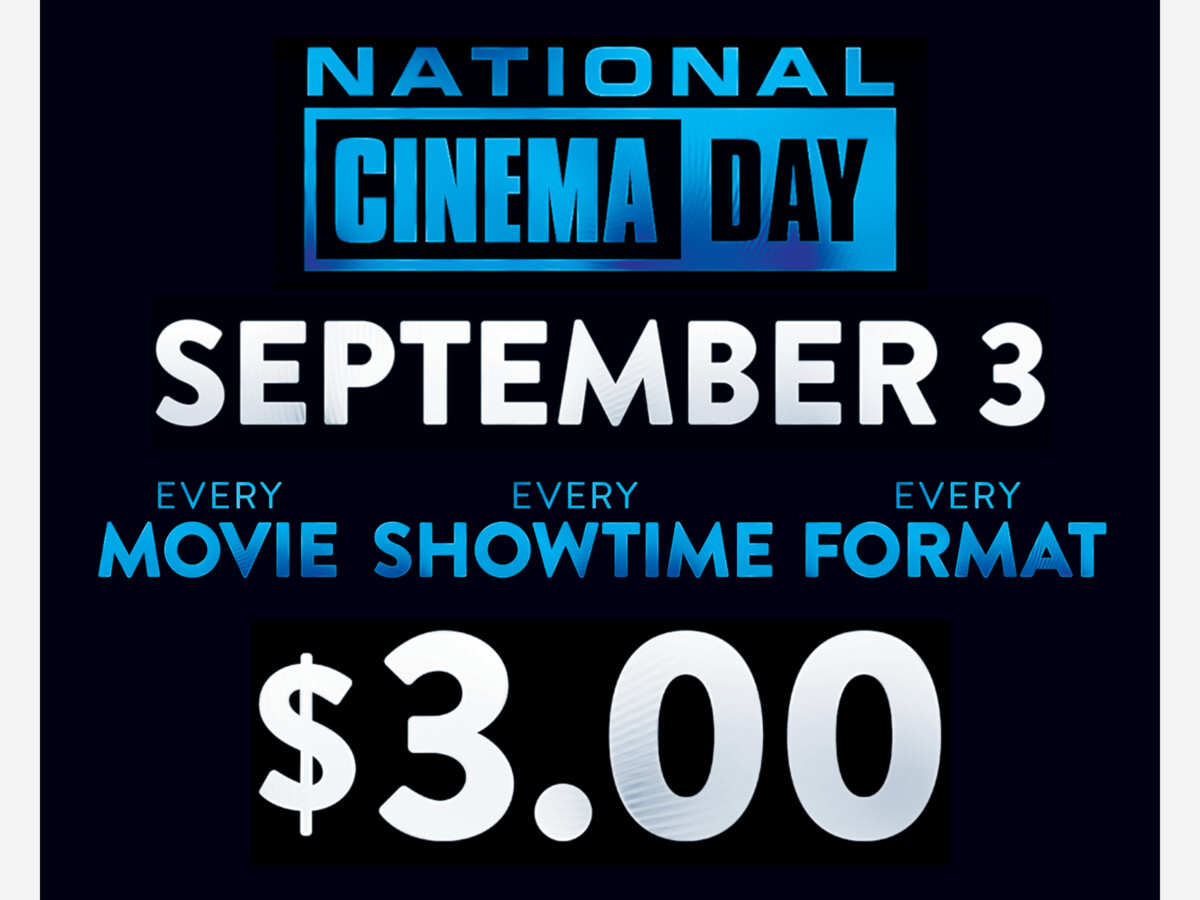 Cinema Day $3 movies at AMC, Regal, Cinemax and more theaters Saturday