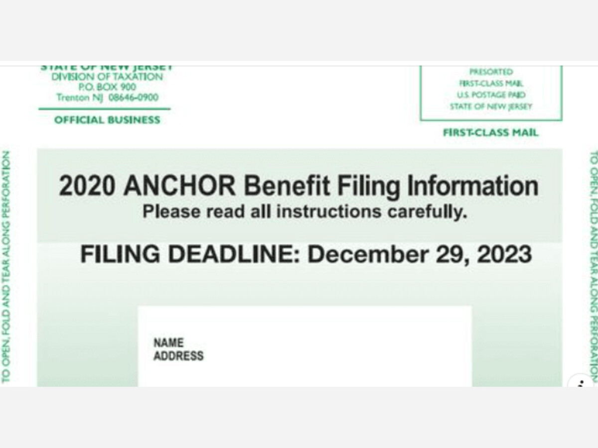 ANCHOR Property Tax Relief Program Application Deadlines Announced For   Document 23  