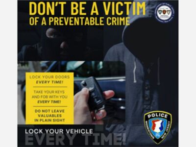 Morris Township Police have an important message in regards to recent motor vehicle theft that occurred on Spring Brook Road.