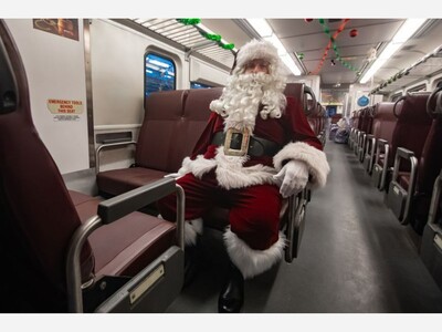 River LINE Light Rail Brings “Polar Express” to Life