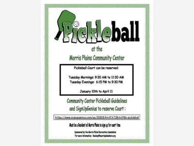Pickleball at the Morris Plains Community Center