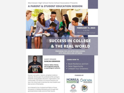 Parent/Student Session – Success in College and the Real World