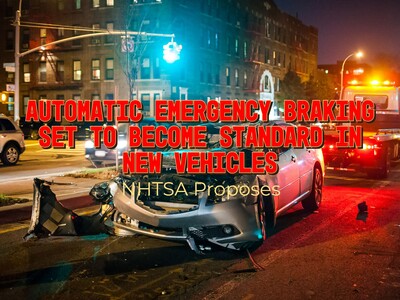Automatic Emergency Braking Set to Become Standard in New Vehicles, NHTSA Proposes
