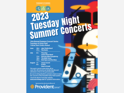 Summer Concert Series Kicks Off with Local Talent Jake Thistle Band Tonight in Morris Township