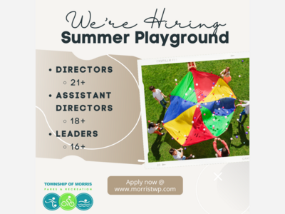 Now Hiring-Summer Playground