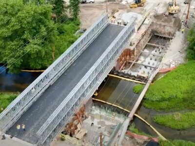 Temporary Route 15 Southbound Bridge Opens in Jefferson