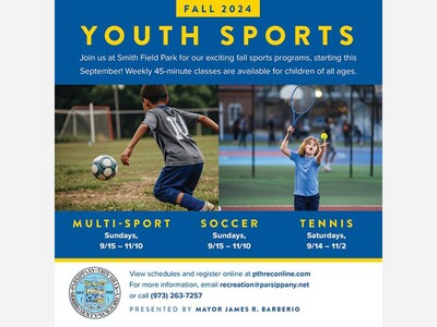 Fall 2024 Youth Sports are Here! (Parsippany-Troy Hills)