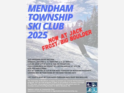 2025 Mendham Township Ski Club