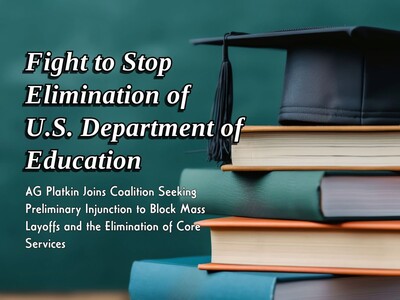 NJ Joins Legal Effort to Halt Layoffs and Dismantling of U.S. Department of Education