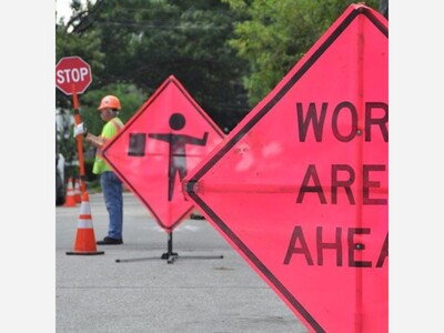 Milling and Paving of Main Road in Montville Underway