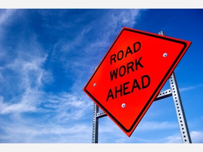 Paving Scheduled 10/17/2025 on Mendham Road in Mendham Township