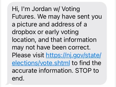 Secretary of State Warns NJ Voters About Misinformation Campaign