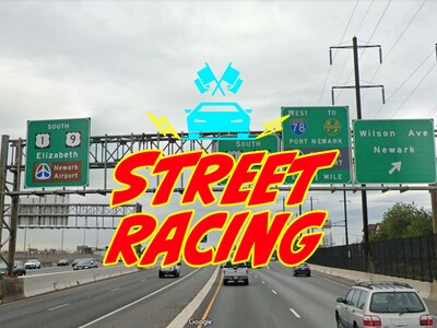 The Road Races on Rt 1/9 Between MetLife Stadium and Newark Airport