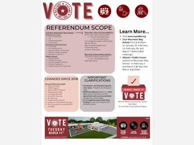 Learn more about the March 14, 2023 Referendum Vote  for Morris Plains School District