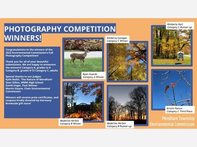 Fall Photography Competition Winners presented by the Mendham Township Environmental Commission