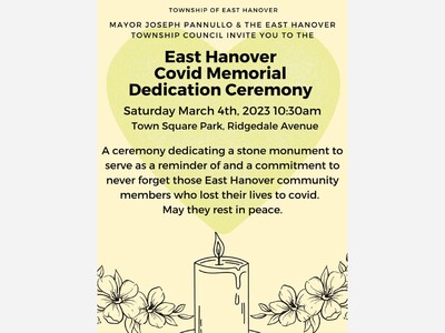 East Hanover COVID Memorial Dedication Ceremony