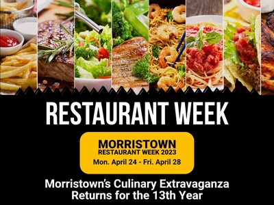 Morristown's 13th Annual Restaurant Week Kicks Off on April 24