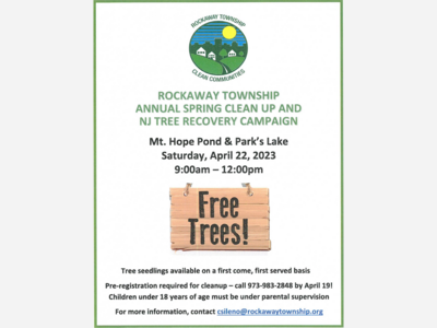 Rockaway Township Gears Up for Annual Spring Clean Up Day and Tree Giveaway