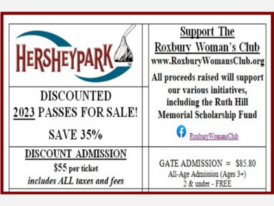 Pick up some discounted (35% off) 2023 Passes to Hershey Park & Support the Roxbury Woman's Club!