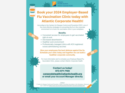 Book your 2024 On-Site Flu Vaccination Clinic with Atlantic Corporate Health