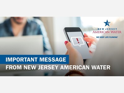 Message from New Jersey American Water for Mendham Township