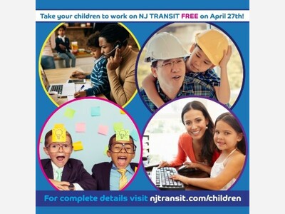 NJ TRANSIT Offers Free Rides for  Take Your Children To Work Day 