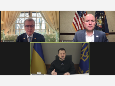US Governors Hold Meeting with President Zelenskyy