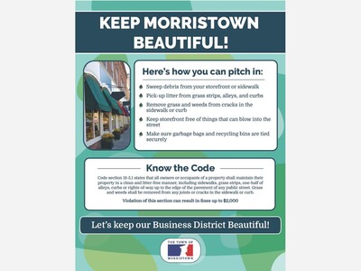 Property Maintenance Reminder from the Town of Morristown