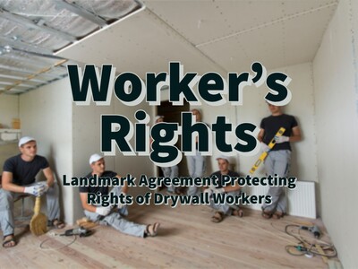 NJ Department of Labor Strikes Landmark Agreement Protecting Rights of Drywall Workers