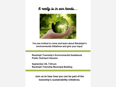 Randolph Township Environmental Guidebook Public Outreach Session