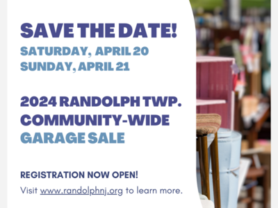Randolph Twp Invites All to Join the 4th Annual Community-Wide Garage Sale