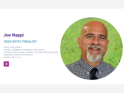 NJ Educator Named Finalist for National Teacher of the Year