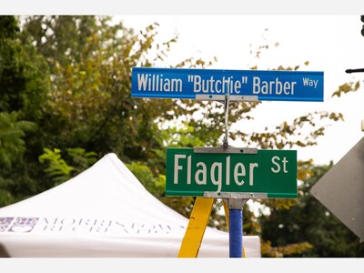 William “Butchie” Barber Honored with Street Sign in Morristown