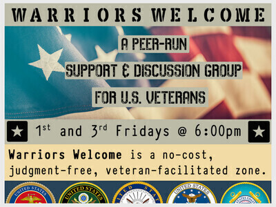 Warriors Welcome, Veteran's Peer Support & Discussion Group