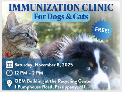 Annual Rabies Immunization Clinic for Cats & Dogs