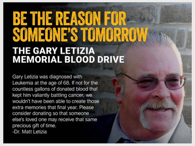 Gary Letizia Memorial Blood Drive