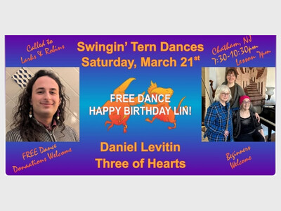 Swingin' Tern Dances Presents Daniel Levitin with Three of Hearts