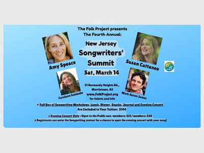 Troubadour Concerts presents The Fourth Annual New Jersey Songwriters' Summit