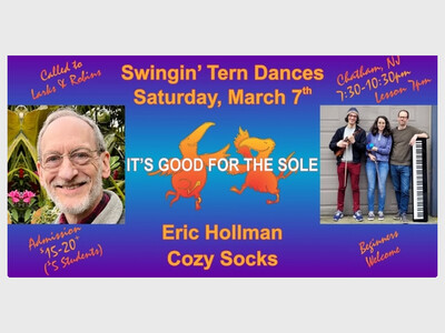 Swingin' Tern Contra Dances presents Eric Hollman & Cozy Socks