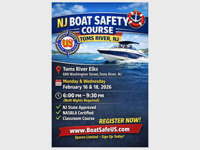 Ocean County Boat Safety Class and Exam – Required in NJ!