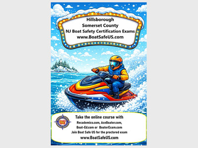 NJ Boat Safety Exam in Hillsborough, NJ