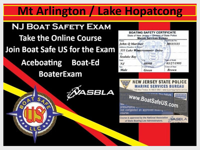   NJ Boat Safety Exam for the Online Course  - Mt. Arlington